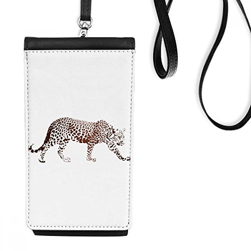 Pochette téléphone guépard en faux cuir pour vos sorties et virées shopping