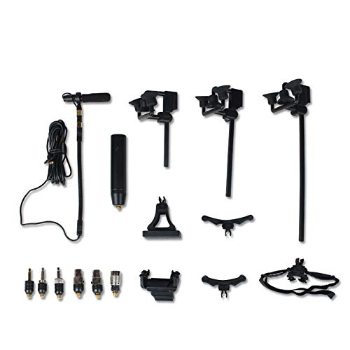 Tinsea MPA-IM80 Professional Musical Instrument Microphones with 8 Types Clips for Bass Cello Violin Guitar Flutes Piano Sax Vocal