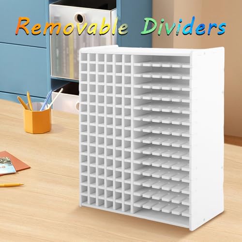 Rangement pour 180 marqueurs et crayons blanc facile à assembler