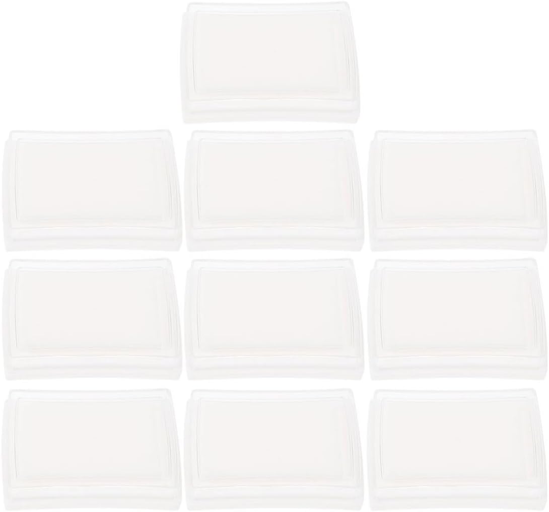 GARIOUANS 15pcs Blank Ink Pads DIY Refillable High-Density Sponge Stamp Pads for Scrapbooking Crafting Office Use