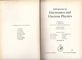 Hardcover Advances in Electronics and Electron Physics - Vol 20 Book