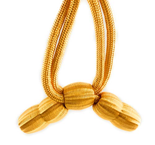 M&F Western Products Men's Acorn Cavalry Hat Band Yellow One Size