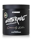OS NUTRITION Götterpuls Community Edition Pre Workout Booster – mit L-Citrullin + Arginin AKG + Beta-Alanin – 200mg Koffein – Für Fitness & Kraftsport – 400g (25 Portionen), Saures Fruchtgummi