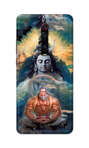 Image of Plastic Printfidaa Printed Hard Back Cover Case For Mi Redmi K20 | Redmi K20 Pro Back Cover (Lord Shiva And Hanuma) -112