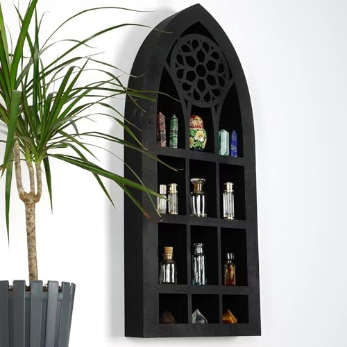 Étagère murale flottante vintage noire au design unique
