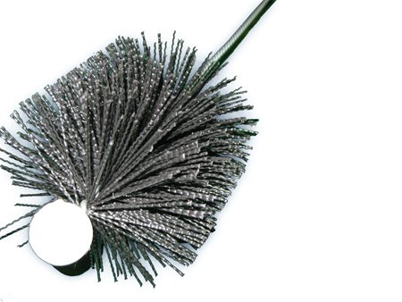 Image of Commercial Floor Drain Cleaning Brush with Splash Guard for 3 inch and 4 inch drains