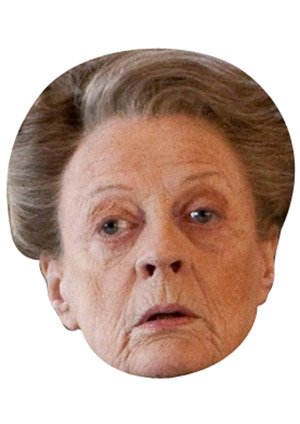 FoxyPrinting Mcgonagall Celebrity Cardboard Party Face Mask Fancy Dress