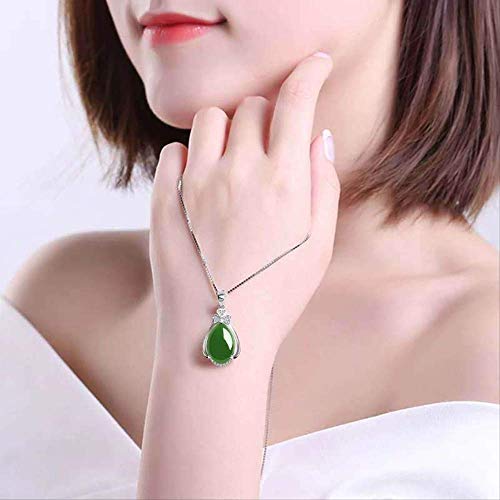 Pendentif émeraude véritable et argent S925 de prestige