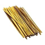 TOBBOMEY Twist Ties for Bread Candy Bags 800 Pcs Golden Wire Ties Add a Shiny Touch
