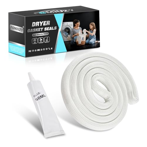 FOMIUZY Dryer Door Seal Gasket Parts W10906683 Fit Kenmore 110 Whirlpool Maytag WED5000DW2 WED49STBW1 WED4950HW0 WED5000DW WGD4815EW2 WED5010LW0 WGD5000DW3 WED4850HW0 WED5000DW1 WGD49STBW2 W10823580