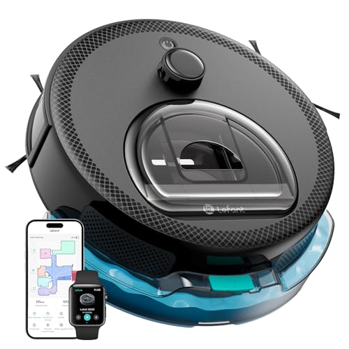 LEFANT M330 Pro Robot Aspirador y Fregasuelos con Mapeo 3 en 1, 5000Pa, 150min, Navegación dToF, Evitación de Obstáculos PSD 190°, Ideal para Pelo de Mascotas y Alfombras, WiFi/Alexa/App