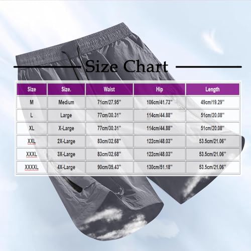 Casual Quick Dry Shorts for Men Loose Fit Breathable Summer Beach Trunks Plus Size Elastic Waist Outfits3