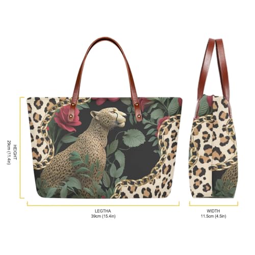 Image of Top Handle Purse for Women, Large Tote Handbag With PU Wallet Set, Gift for Mom