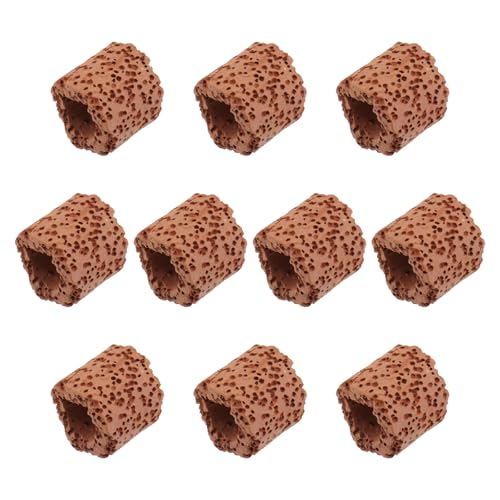 YARNOW Anillos Fijos de Cerámica para Plantas Acuáticas 10 Piezas Soporte Decorativo para Acuarios Accesorio de Fijación para Césped y Plantas de Agua Adecuado para Decoración de
