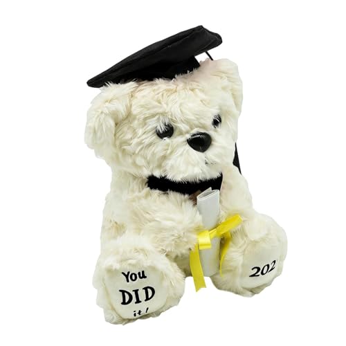 higyee Oso de Graduación,Figurita de Peluche Conmemorativa para Coleccionar - Adorable Peluche Promoción 2026 para Graduados,para Niños, Niñas, Adolescentes, Estudiantes de Jardín,