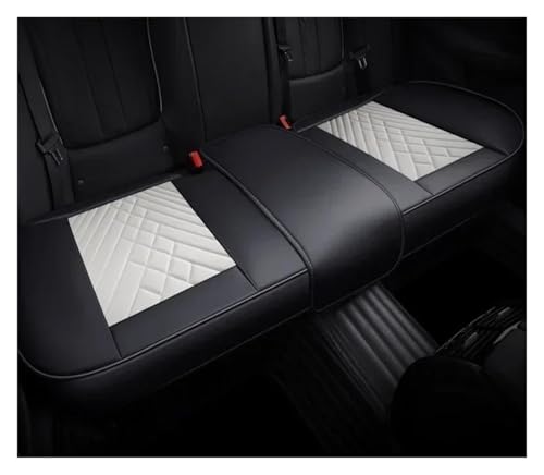 Housse de siège auto universelle en cuir PU blanc arrière pour protection siège Ibiza