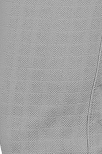 Image of Mehrang Men's Casual Textured Regular Fit Trousers, Formal Pants with Button Closure, Side Pockets, Polyester Trouser for Men