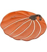 Housoutil Ceramic Pumpkin Plate Autumn Harvest Dinner Plates Pumpkin Candy Dish Trick or Treat Ba...