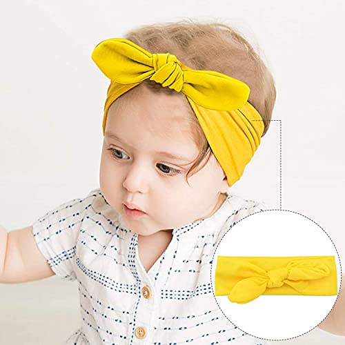 Image of ZOCONE Baby Headbands 10 /12 PCS Big Bow Toddler Girl Hair Accessories Barefoot Sandals Baby Shoe Socks for Newborn Infant