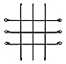 Large Speakeasy Grille, Window Grille, Forged Iron (sale price)