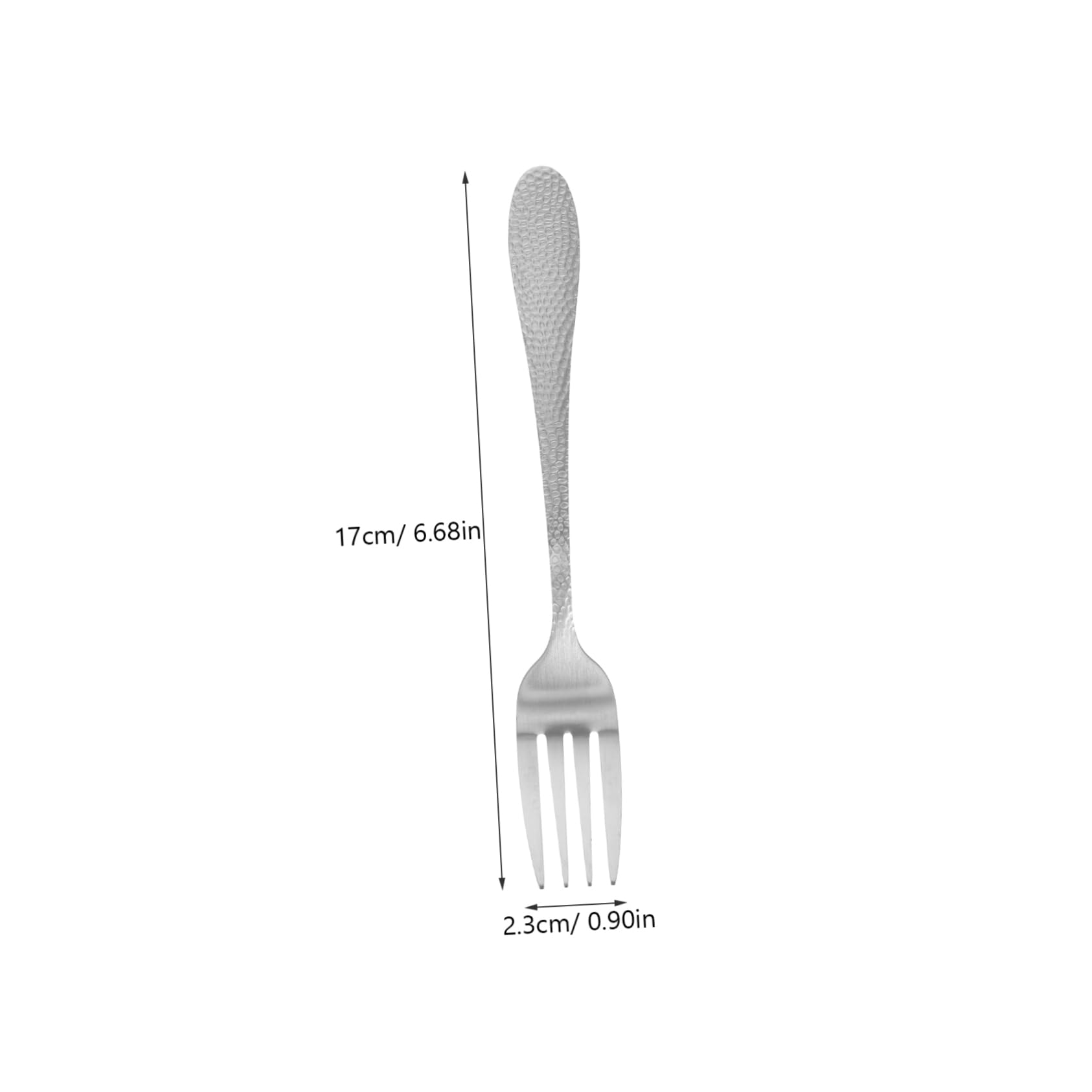 DECHOUS 12Pcs Stainless Steel Fork Cute Silverware for Fruits Desserts and Salad Utensils for Home Restaurant Use Dishwasher Safe