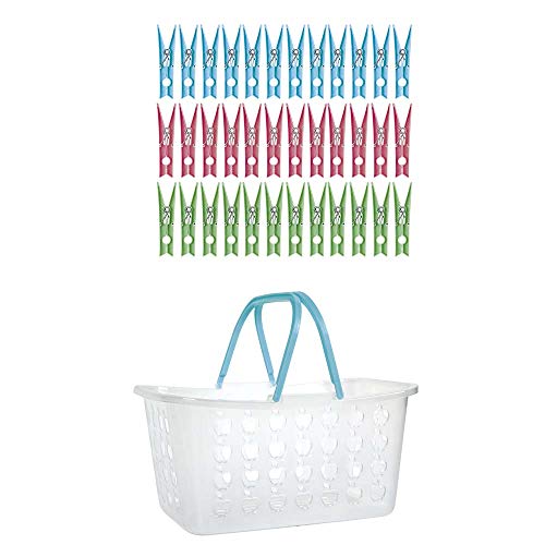 Mor - Cesto Com Prendedores Maxi 36 Peças