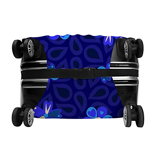 Housse de valise lavable extensible de 45,7 à 81,9 cm motif bleu