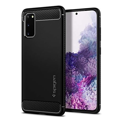 Spigen Rugged Armor Hülle Kompatibel mit Samsung Galaxy S20 -Schwarz