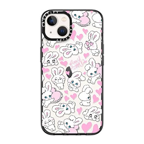 CASETiFY �R���p�N�g iPhone 13 �P�[�X [MIL�K�i���� (2x MIL-STD-810G)/1.2m����̗����e�X�g���N���A] - Sweetheart Mix by foxy illustrations - �u���b�N
