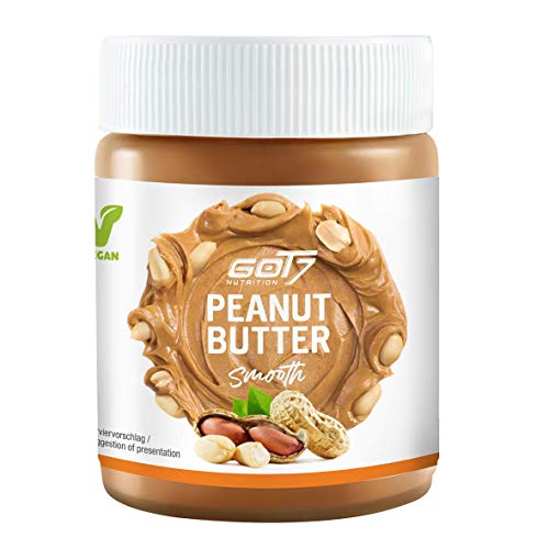 Got7 - 100% Peanut Butter - Ohne Zuckerzusatz - Glutenfrei und Palmfettfrei - Kein Zuckerzusatz - Vegan und lecker, weiche Konsistenz (Smooth, 3x 500g) Cover