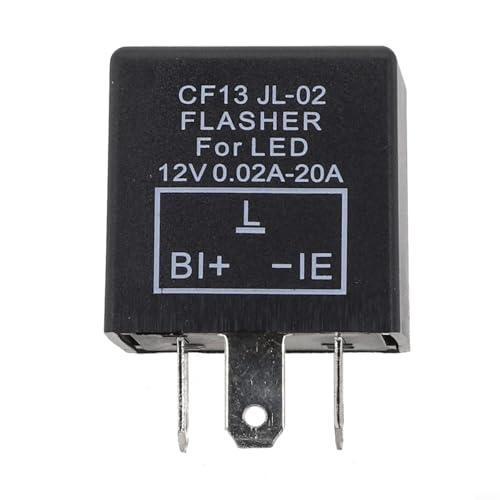Relais clignotant de voiture 3 broches LED décodeur corrige hyper flash pour applications automobiles 12 V en installation large pour modèles 1975-2007
