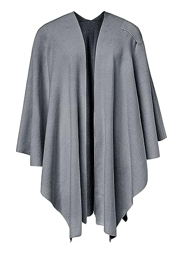 Image of PULI Womens Cross Front Poncho Shawl Wrap Elegant Wedding Formal Gift