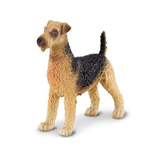 Collecta Airedale Terrier miniatura detallada pintada a mano para vitrina