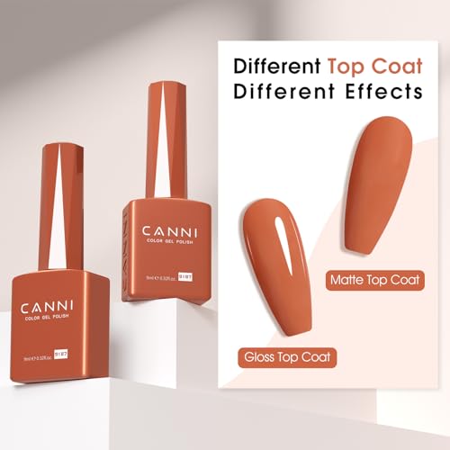 Image of CANNI 9ml Red-Orange Yellow Gel Nail Polish High Gloss UV LED Soak Off Gel