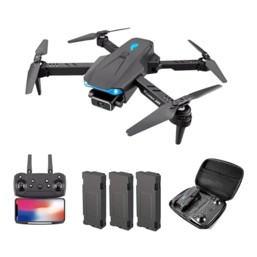 SyncTech Max Drone with Camera Dual HD, Three Batteries 60 min Flight time, Mini Drone for Kids and Adults, Foldable drones FPV with Gravity Mode