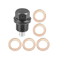 Dsnaduo 1 Pcs Aluminum Engine Magnetic Oil Drain Plug M12x1 - View #10