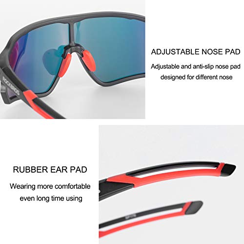 Image of ROCKBROS Polarized Sports Sunglasses Men Women - UV400 Protection Goggle with Myopia Frame for Running Cycling Driving