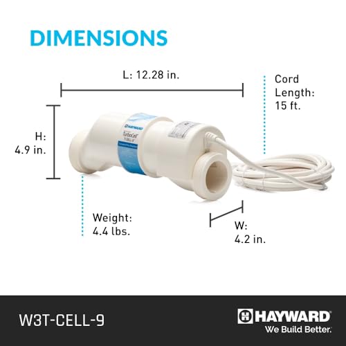 Image of Hayward TurboCell Salt Cell for Pool Chlorination T-Cell-9 25,000 Gallons | W3T-CELL-9 Salt Chlorine Generator for In-Ground Pools T-9 Turbo Cell