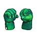 Ruluti 2pcs / Paire de Super-héros Costume Hulk Spiderman Mains Gants de Boxe Gants pour Enfants Enfants drôles Jouets Gant Vert