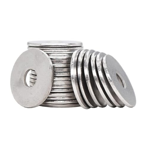Hmevsafinect 20pcs rondelle plate M8 inox 304