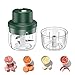 Machacador De Ajos,landzhou Mini Picadora Electrica de Alimentos con Cuchillas Afiladas Picadora de Carne Trituradora de Frutas Ajo Carne Verduras y cebollas 【150 & 300ml】