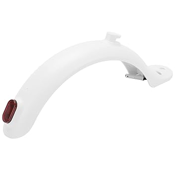 Electric Scooter Rear, Environmentally Friendly Universal Scooter Rear Mudguard Portable Lightweight with Hook and Taillight for Mijia M365(White)'$