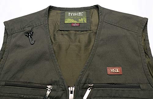 Men's Casual Gilet Outwear Summer Fishing Vest Work Cotton Vest Fish Photo Cargo Travel Vest4