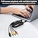 XMSJSIY USB 2.0 Audio Video Capture Card S Video RCA to USB Digital Grabber Recorder CVBS VHS VCR to Digital Converter for DVD Player,Laptop,PC,Tape Recording -1.2M/3.9FT (S-Video+3 RCA Male to USB)