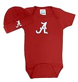 Alabama Crimson Tide Baby Color Onesie and Cap Set (3-6 Months)