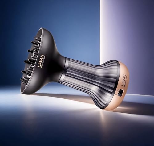 Image of Diffuser Hair Dryer for Curly Hair - Ionic Technology Hair Dryer with Adjustable Heat & Speed Settings for Frizz-Free, Defined Curls, Lightweight Hair Dryer, Wavy And Curly Hair
