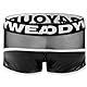Bodywear4you Herren Leder Fetisch Trunk Shorts Boxershorts Netz-Latex-Optik Codpiece mit Reissverschluss Männer Maskuline Pant (DE/NL/SE/PL, Alphanumerisch, XXL, Regular, Regular, Weiss)