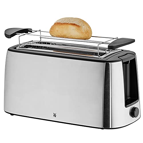 WMF Bueno Pro Toaster Langschlitz 4 Scheiben mit Brötchenaufsatz, XXL Toast, Aufknusper-Funktion, 6 Bräunungsstufen, 1550W, Toaster edelstahl matt – Bild 4