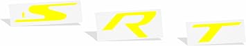 المفاهيم العاكسة SRT Hitch Bezel Inlay Decal يناسب 2012-2021 Jeep Grand Cherokee SRT - Color Bright Yellow