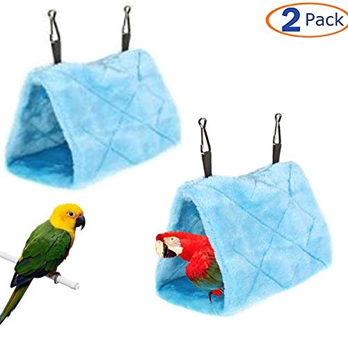 Tfwadmx Bird Tent Plush Hammock Warm Hut Hanging Nest for Cage Snuggle Sleeping